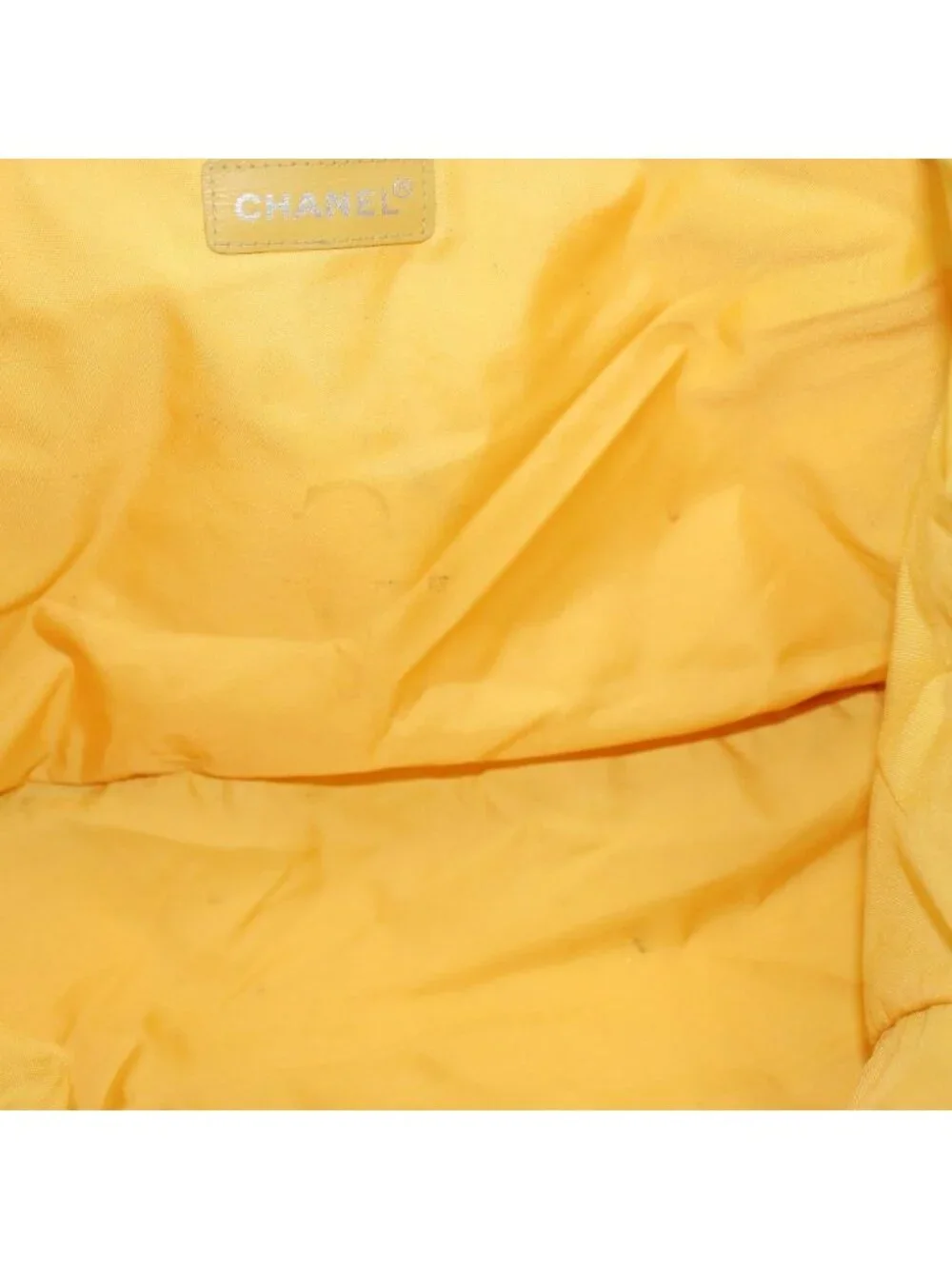 Chanel New Travel Line CC Logo Tote Yellow